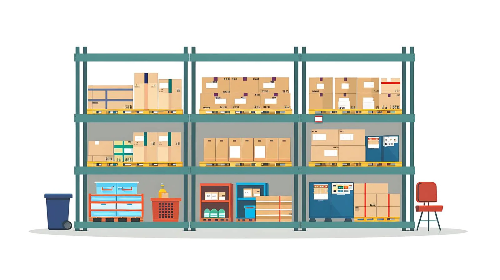 Warehouse Organization System — free download from Dotvec