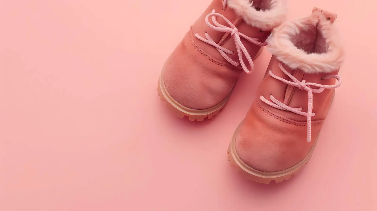 Suede Mini Booties for Children on Neutral Background — free download from Dotvec