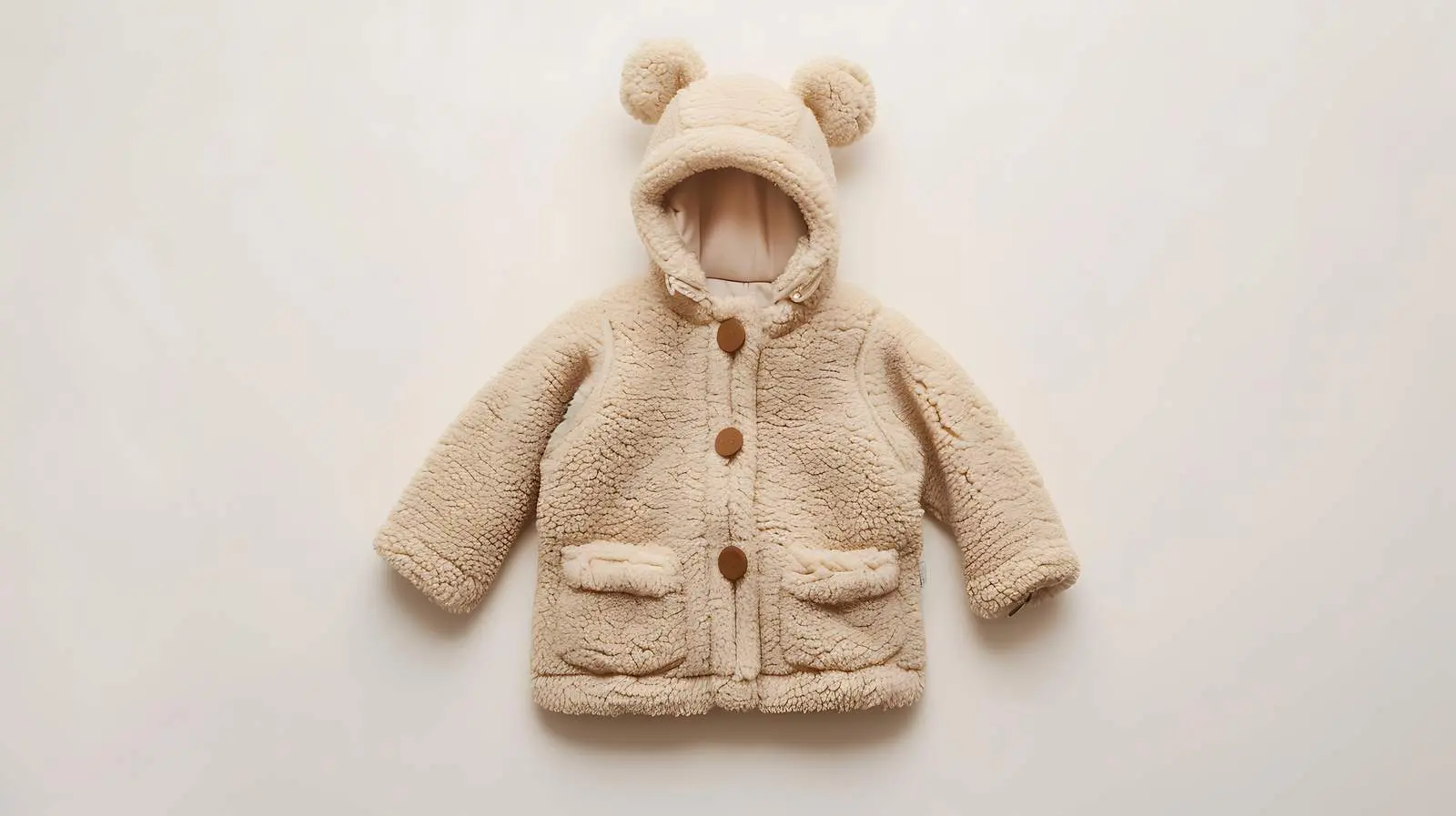 Warm Winter Children's Jacket for Baby on Beige – free baby clothes image from Dotvec