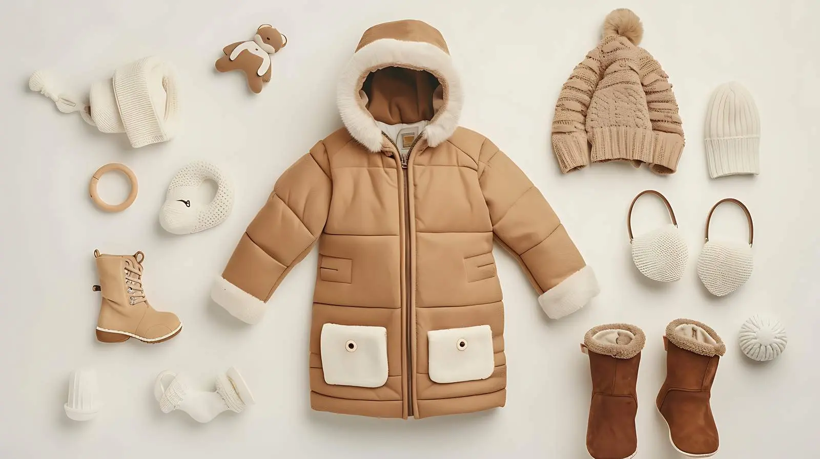 Warm Winter Outfit for Children with Accessories – free cold image from Dotvec