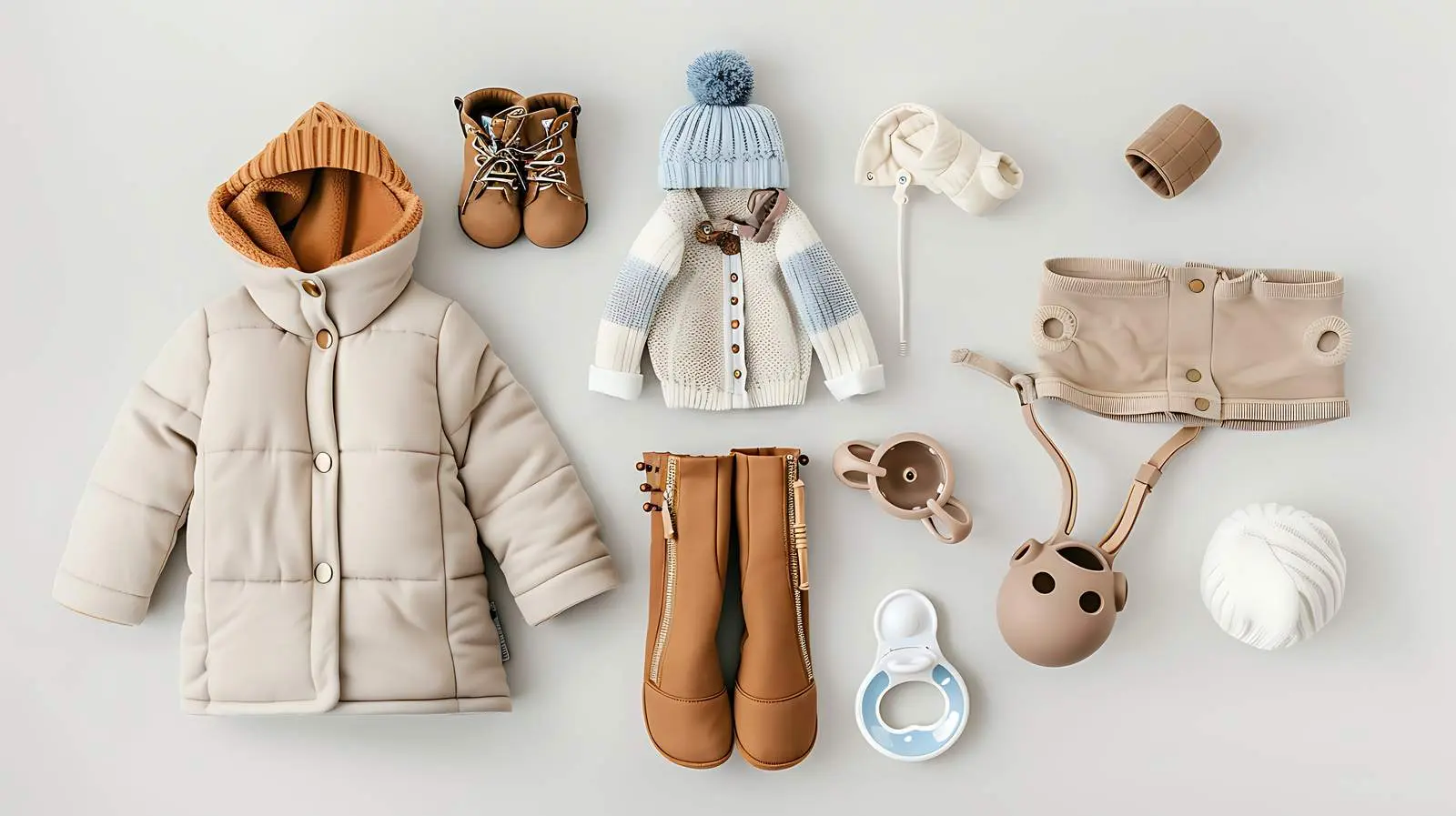 Warm Winter Children's Jacket and Accessories – free cold image from Dotvec