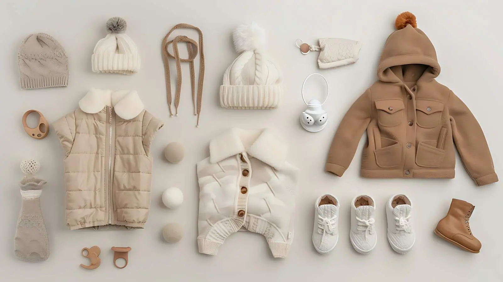 Warm Winter Children's Suede Booties and Accessories — free download from Dotvec