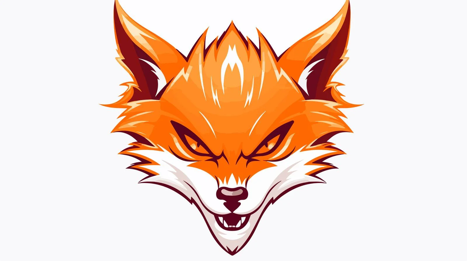 Angry Cartoon Fox Illustration — free download from Dotvec