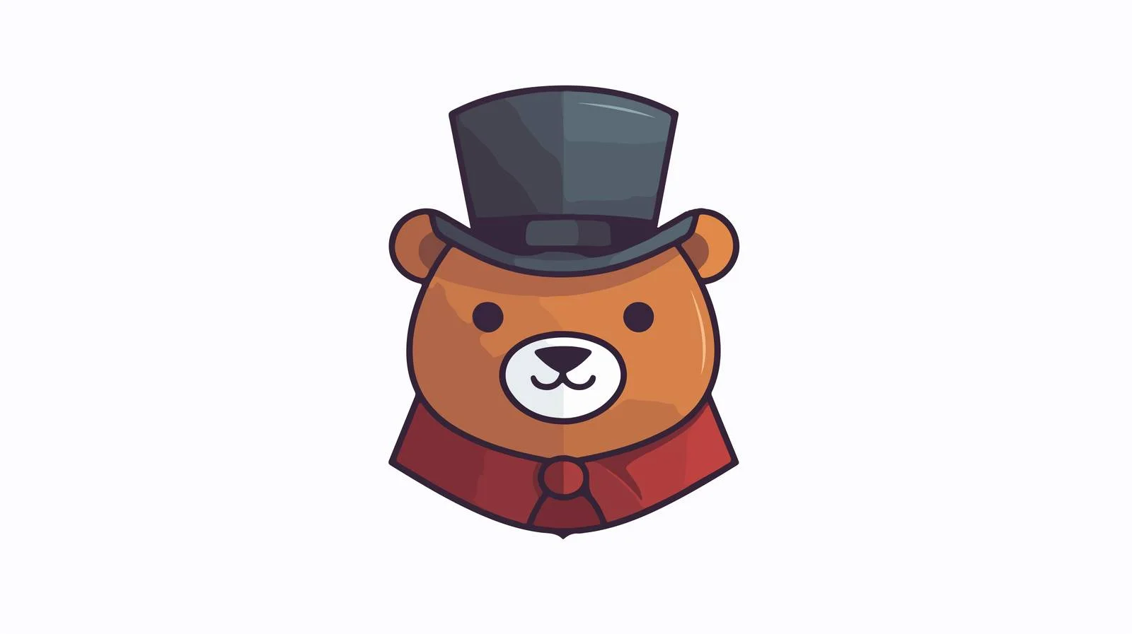 Cheerful Cartoon Bear Illustration — free download from Dotvec