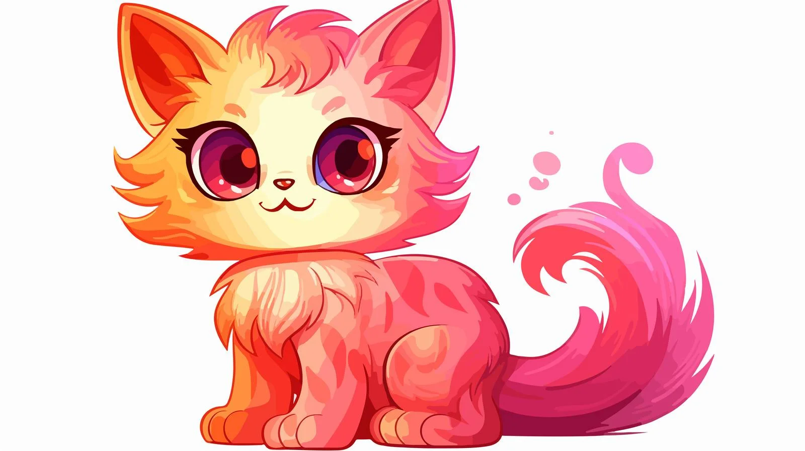 Cartoon Cat Line Drawing — free download from Dotvec