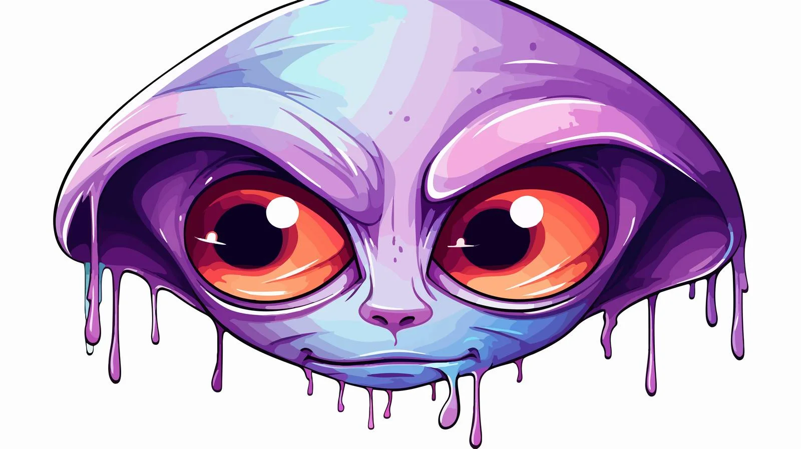 Emotional Alien Drawing — free download from Dotvec