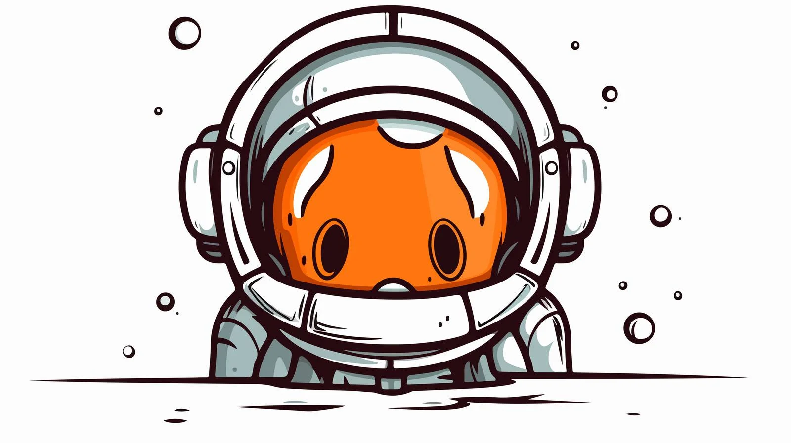 Expressive Cartoon Astro Illustration — free download from Dotvec
