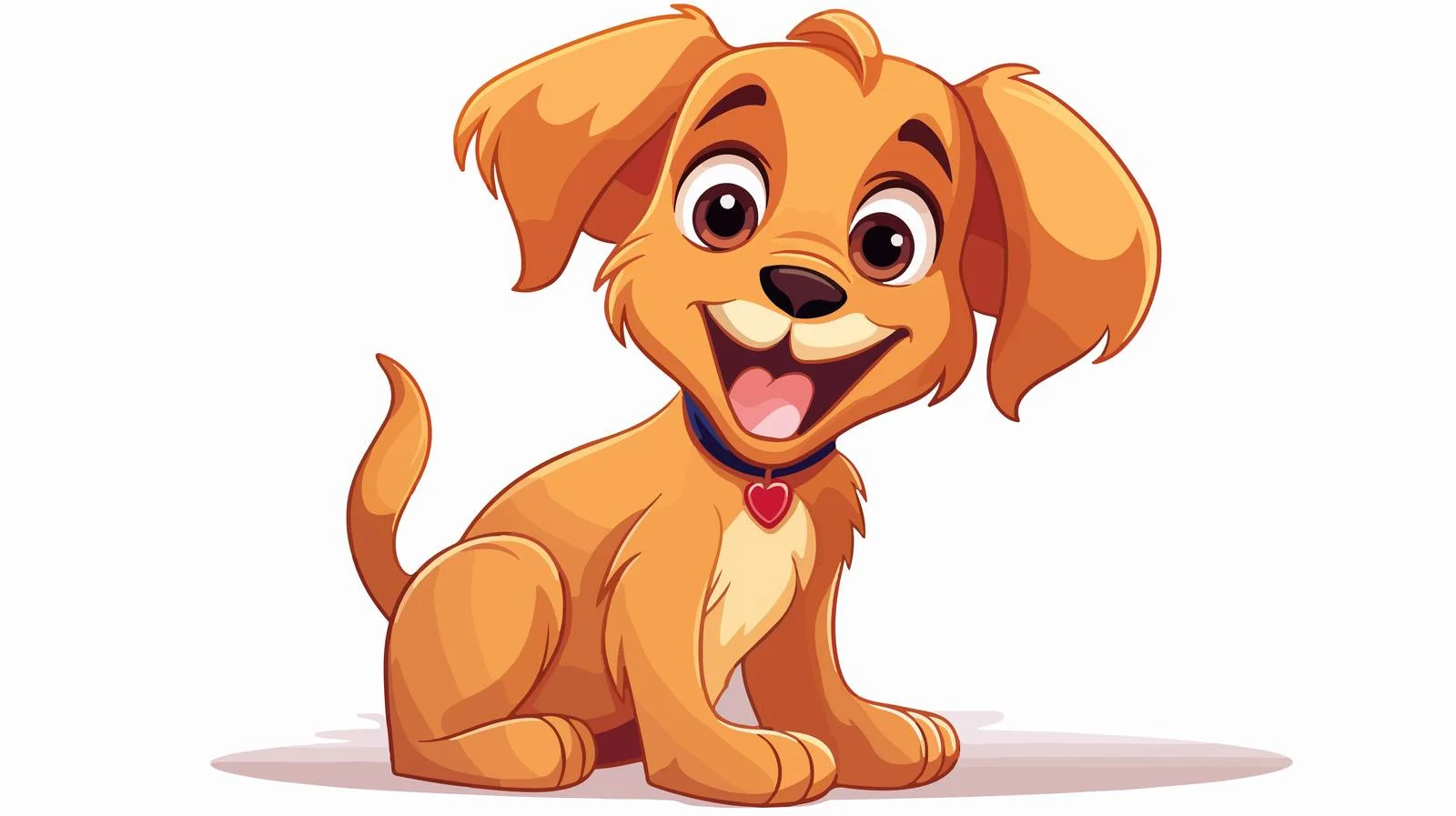 Charming Cartoon Dog Illustration — free download from Dotvec