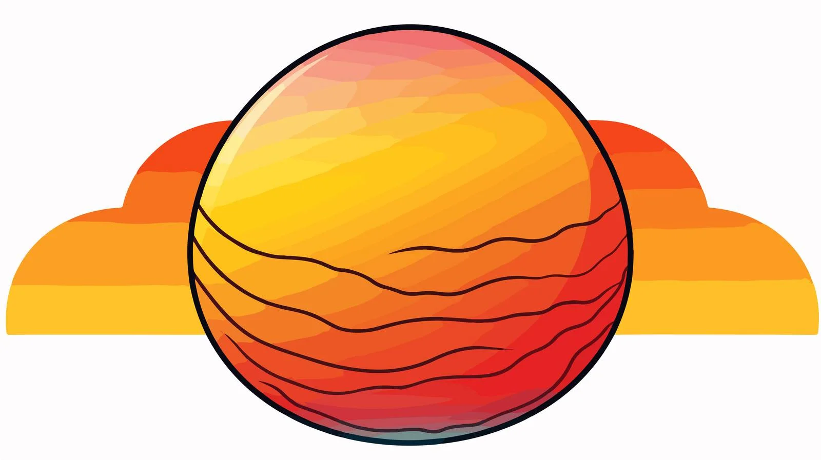 Cartoon Egg Gradient Line Drawing — free download from Dotvec