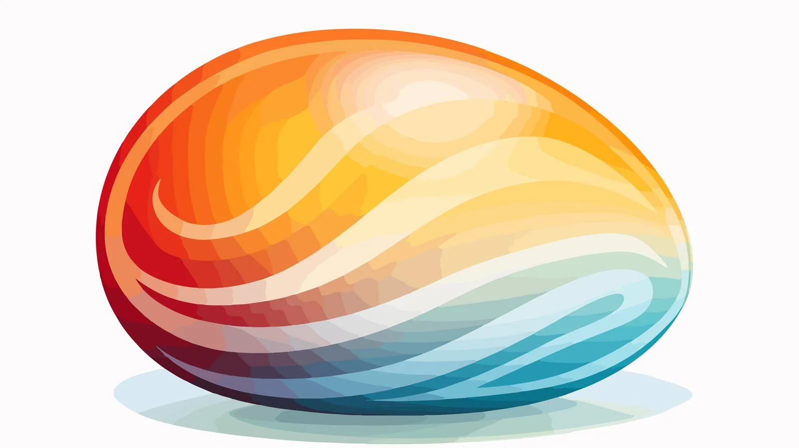 Warm Cartoon Egg Line Drawing — free download from Dotvec