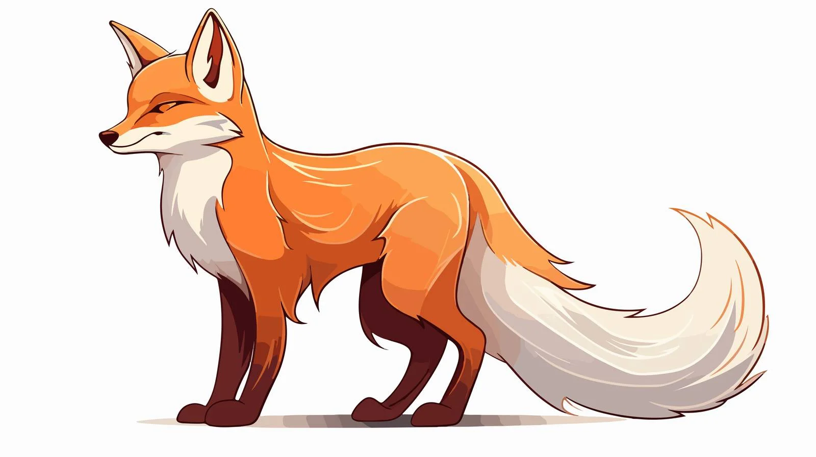Vibrant Fox Line Art Illustration — free download from Dotvec