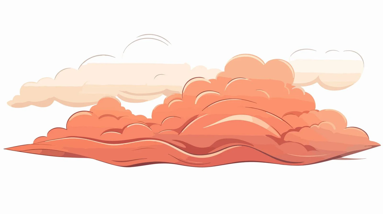 Cartoon Gust of Air Illustration — free download from Dotvec