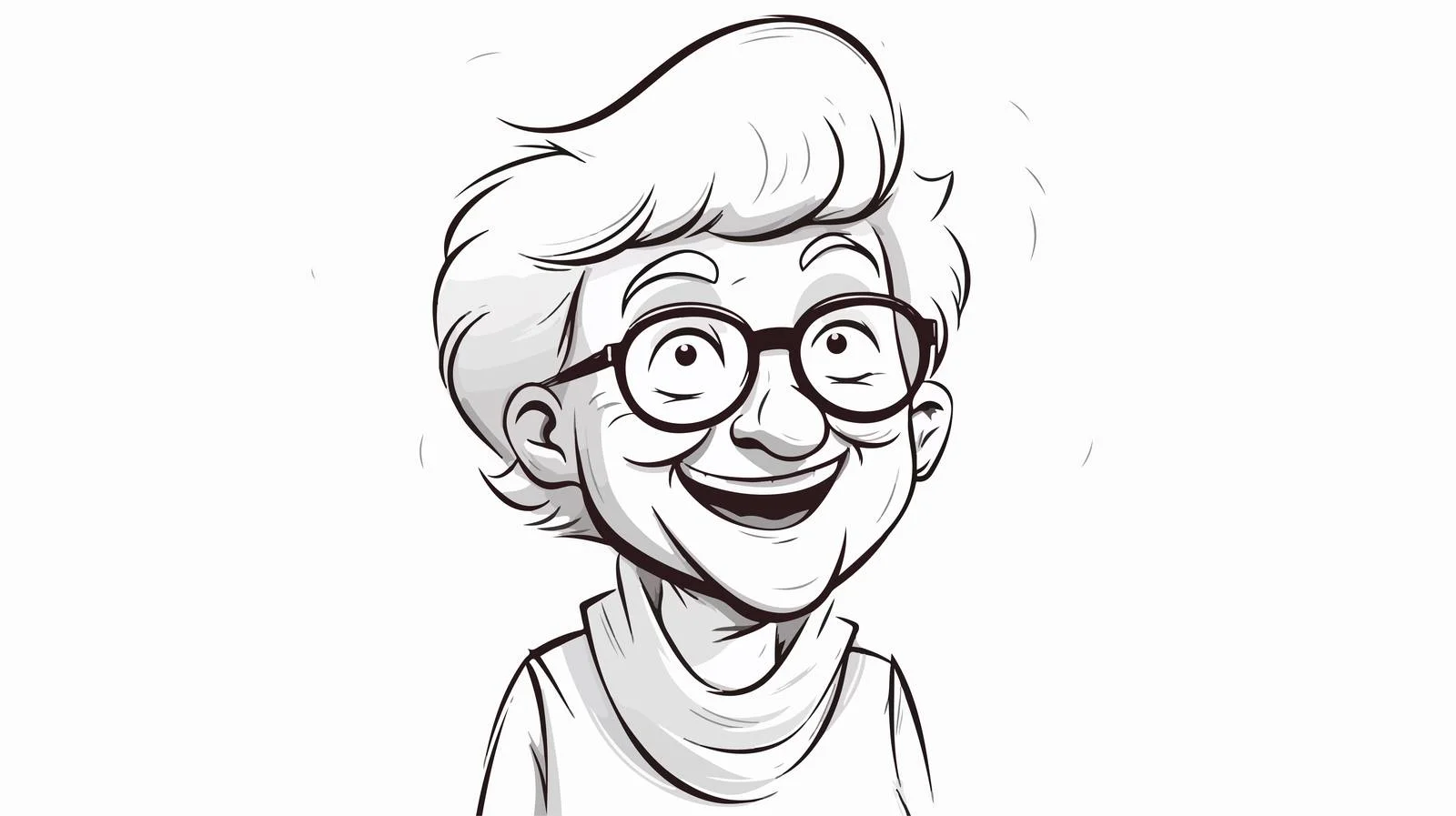 Elderly Cartoon Drawing — free download from Dotvec
