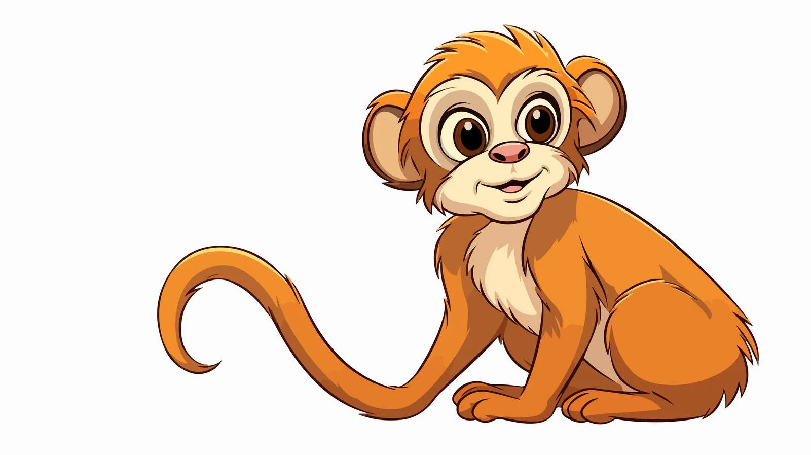 Cartoon Hooting Monk Line Drawing — free download from Dotvec