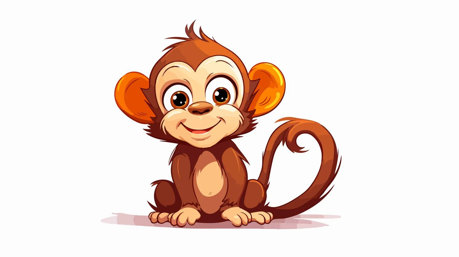 Cartoon Hooting Monk Line Drawing — free download from Dotvec