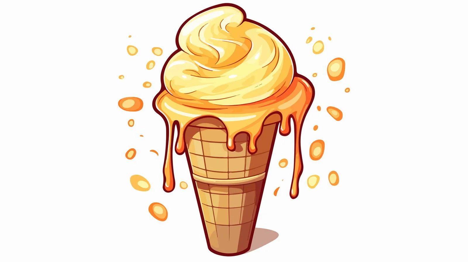 Cartoon Melting Ice Drawing — free download from Dotvec