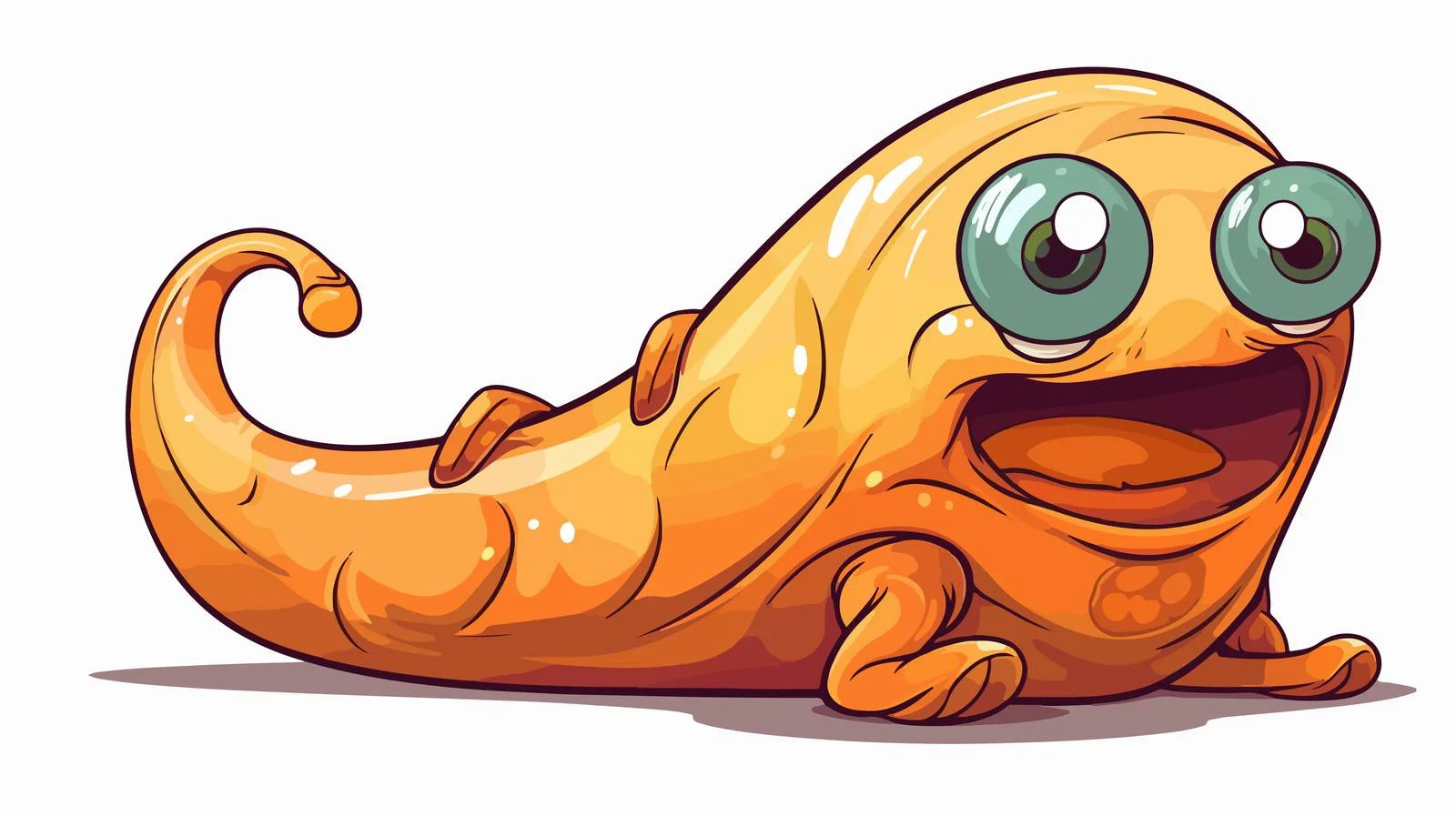 Cartoon Monster Gradient Line Drawing — free download from Dotvec