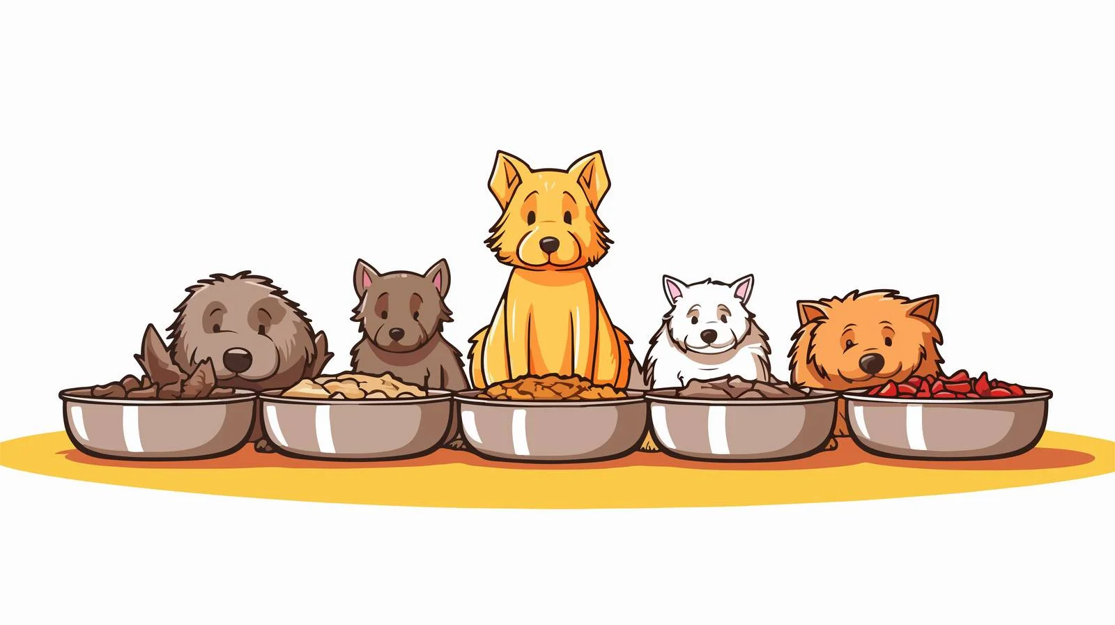 Cartoon Pet Food Illustration — free download from Dotvec