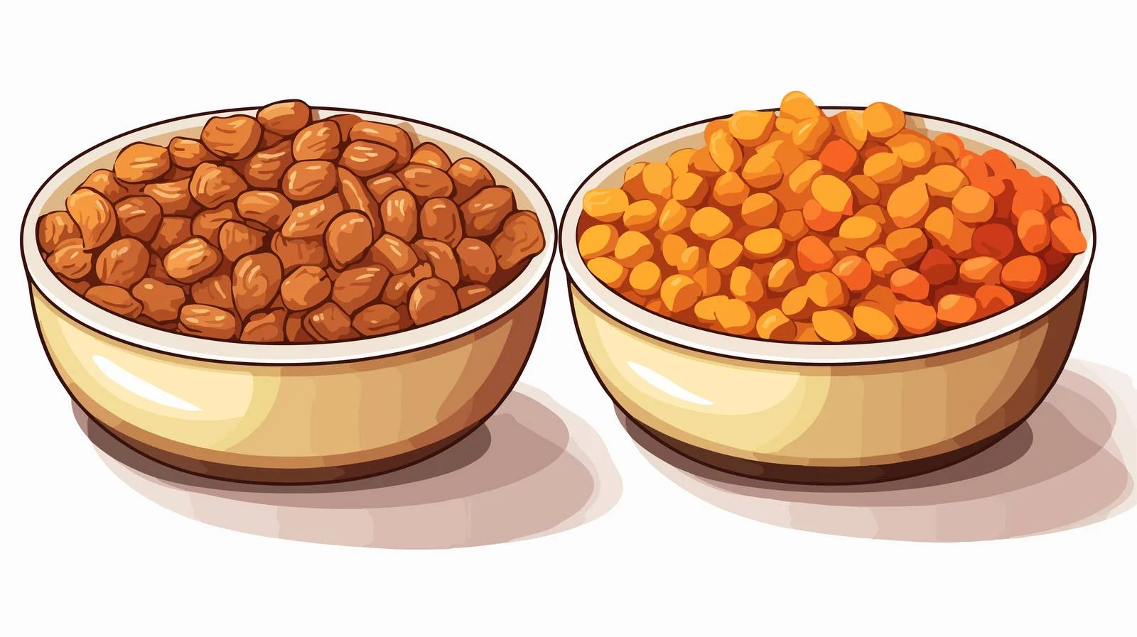 Cartoon Pet Food Illustration — free download from Dotvec