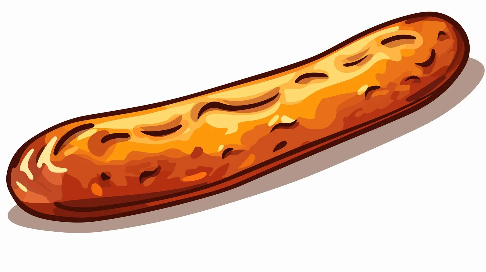 Cartoon Sausage Illustration — free download from Dotvec