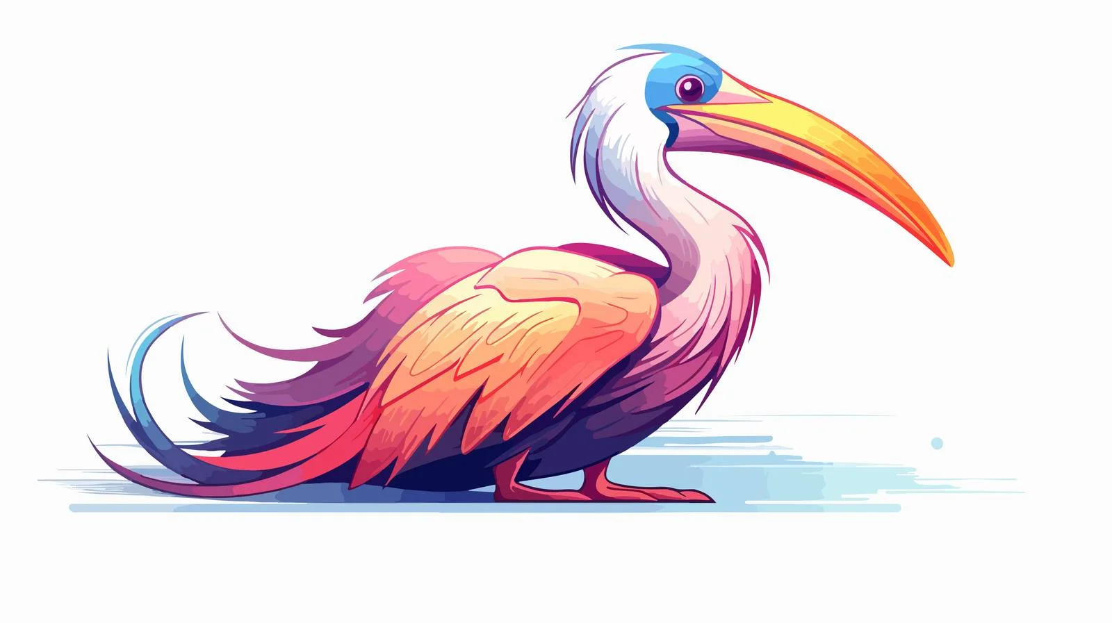 Playful Penguin Slide Drawing — free download from Dotvec