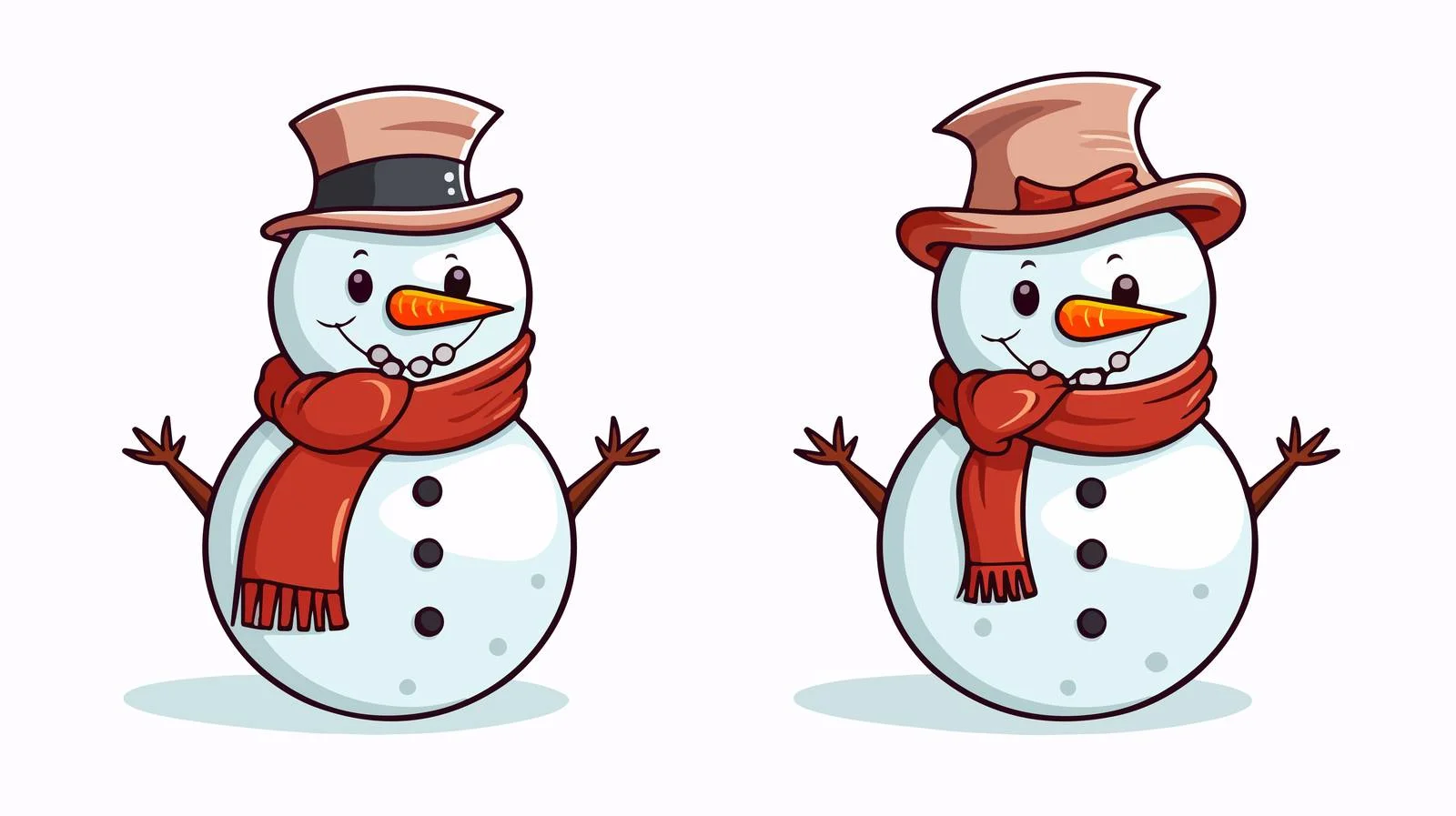 Cozy Cartoon Snowman Illustration — free download from Dotvec