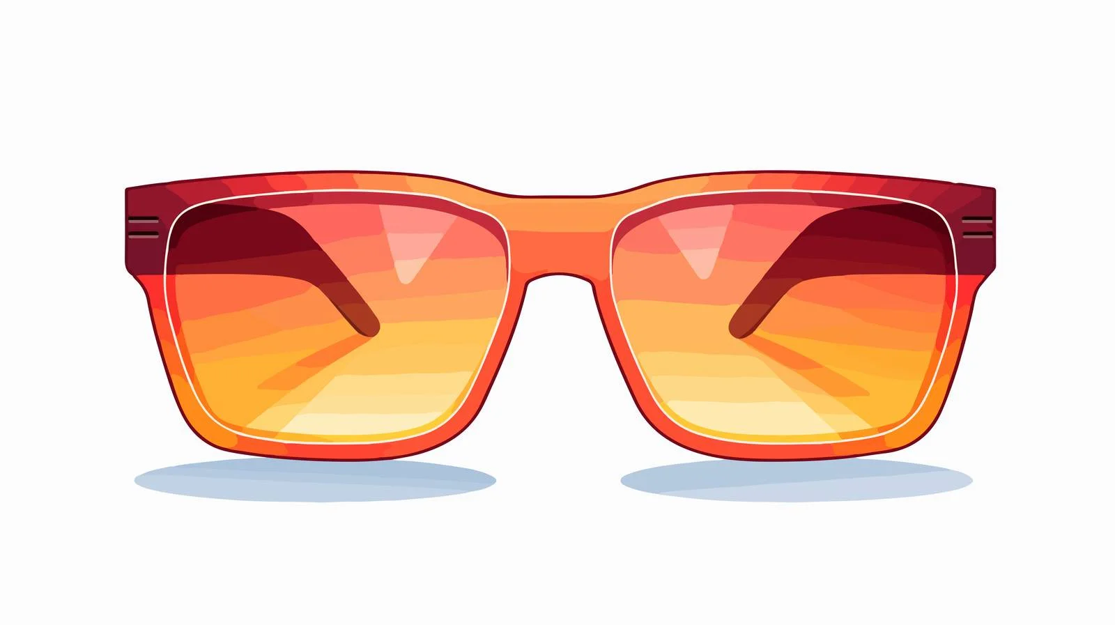 Square Sunglasses Line Drawing — free download from Dotvec