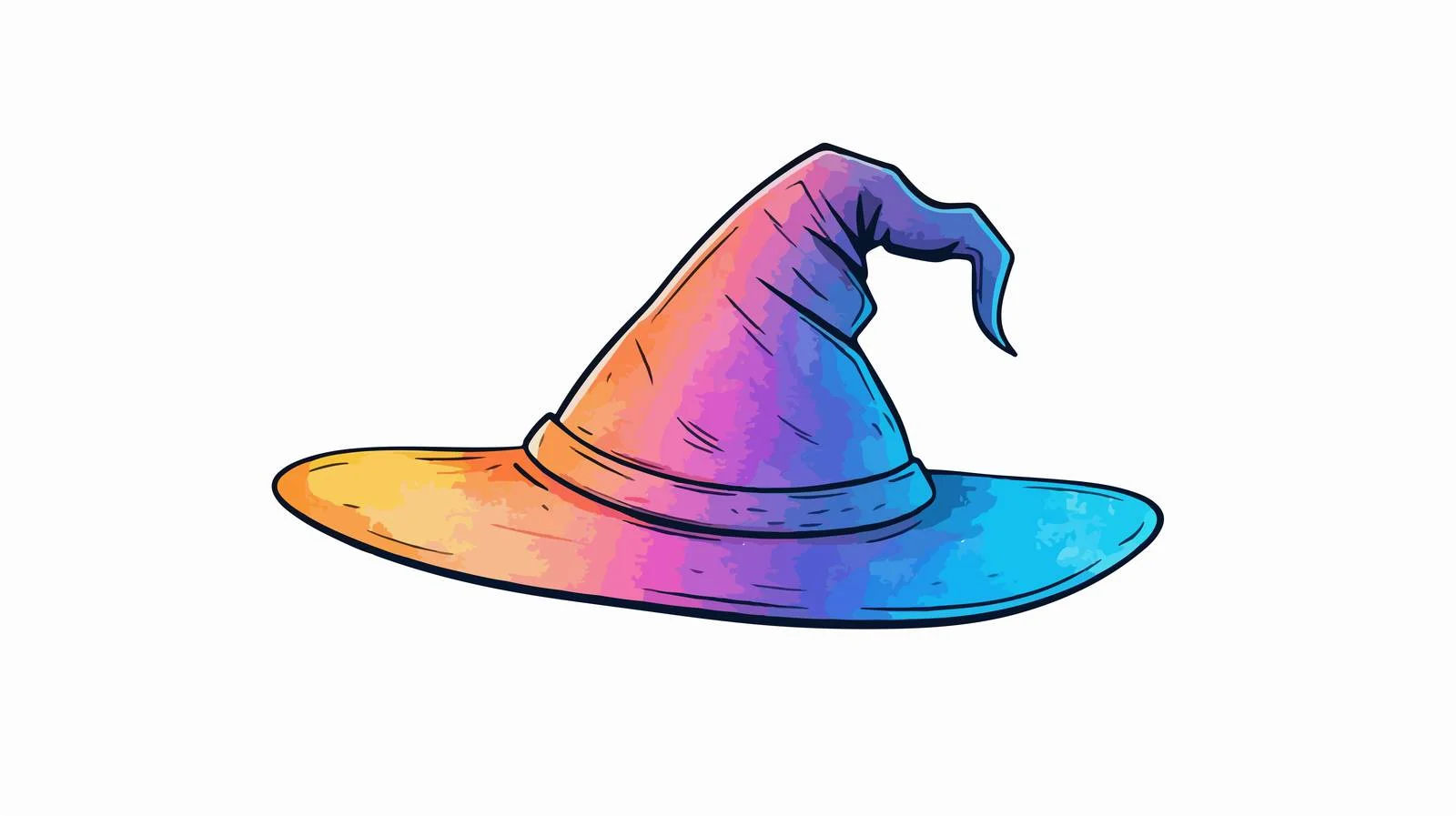 Cozy Cartoon Witch Hat Illustration — free download from Dotvec