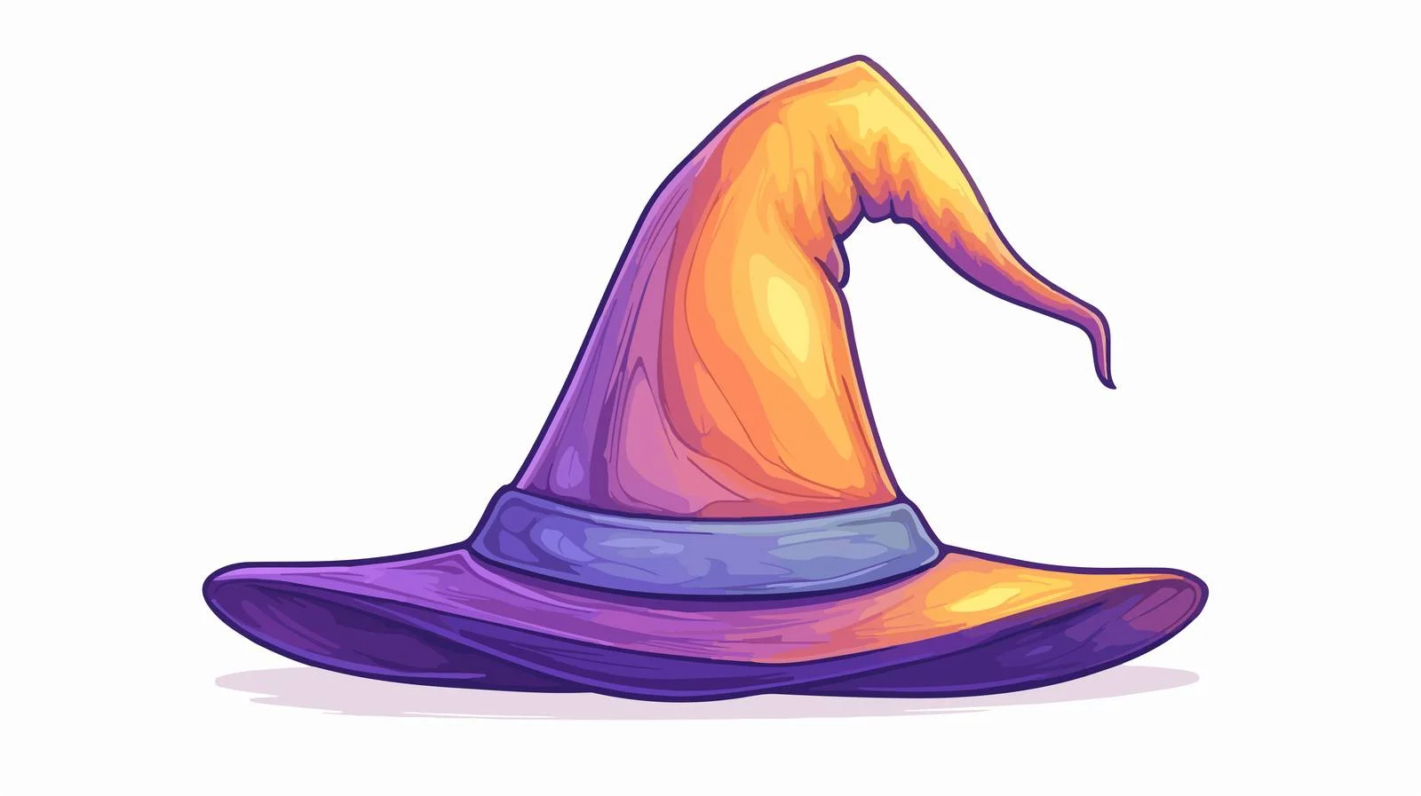 Cartoon Witch Hat Drawing — free download from Dotvec