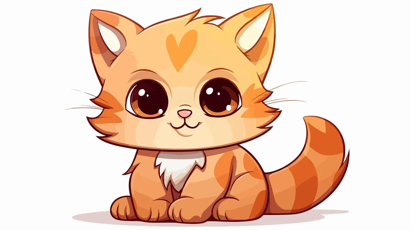 Adorable Cartoon Cat Illustration — free download from Dotvec