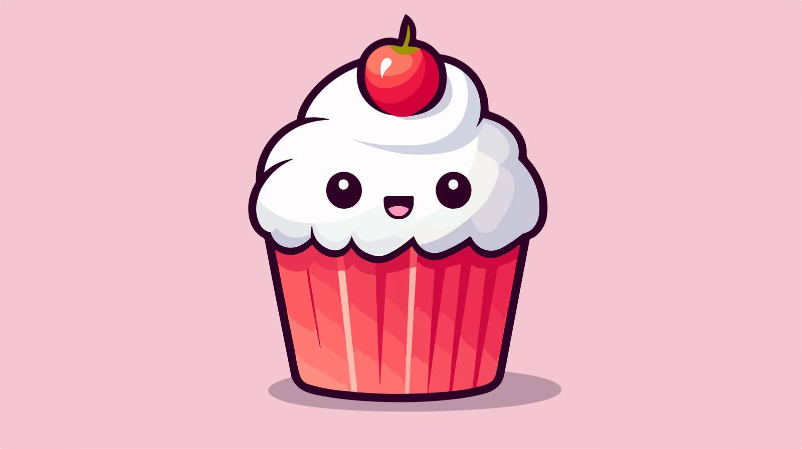 Whimsical Cupcake Illustration — free download from Dotvec
