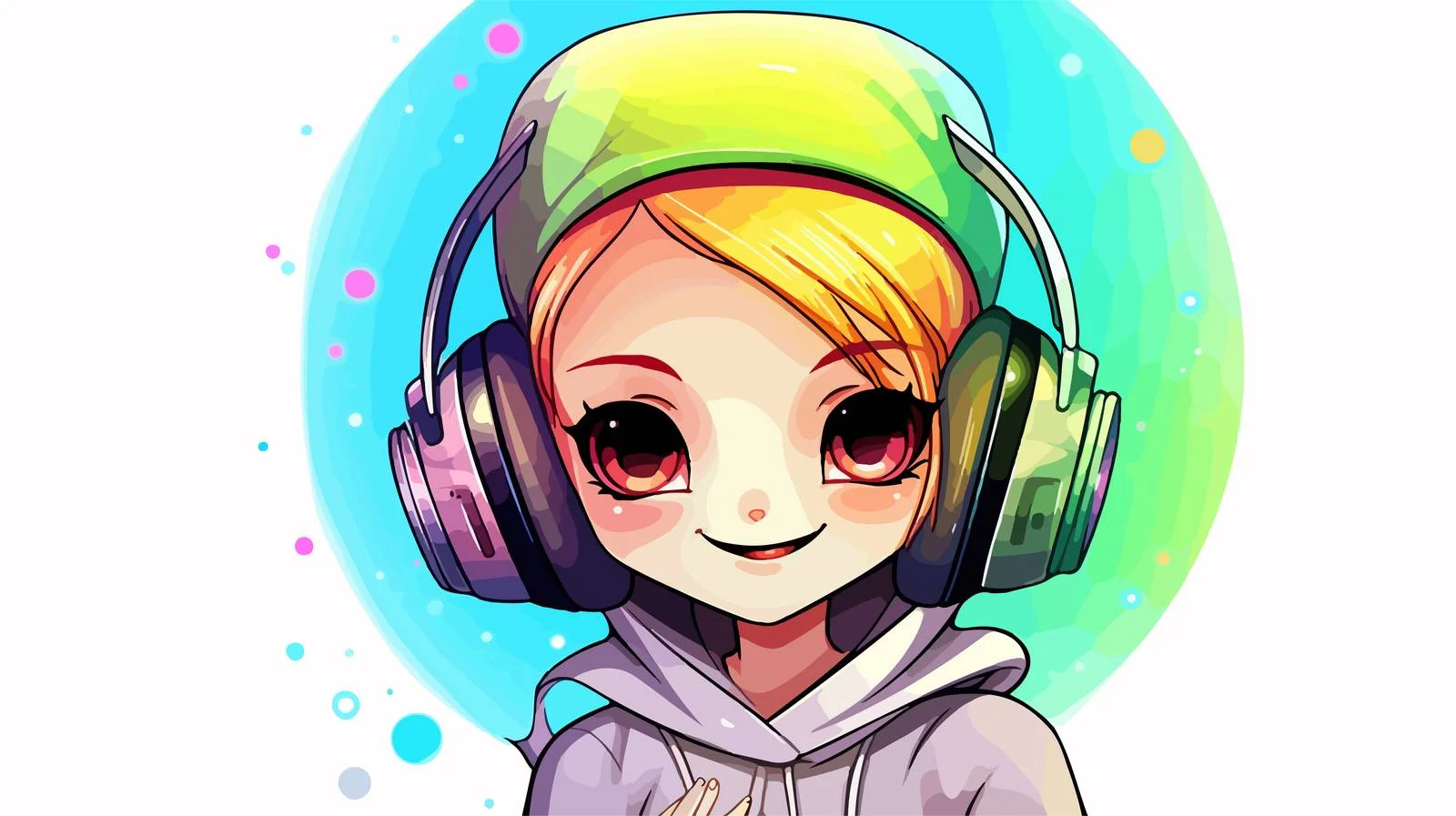 Happy Alien Girl Car Illustration — free download from Dotvec