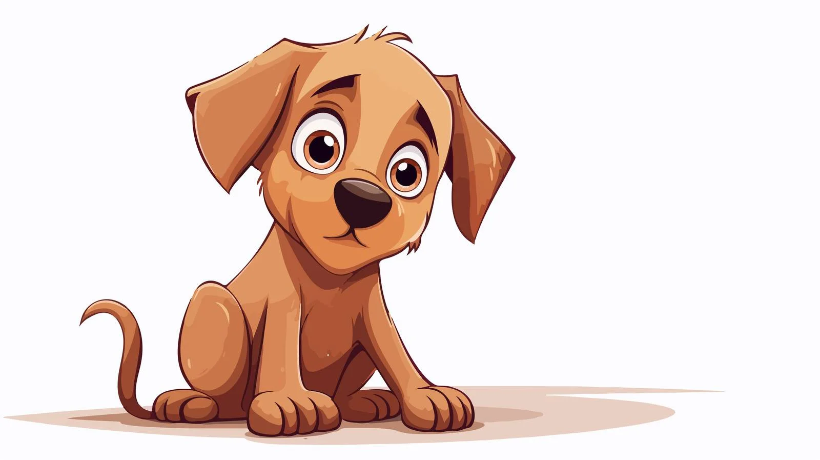 Illustration: Nervous Dog Cartoon — free download from Dotvec