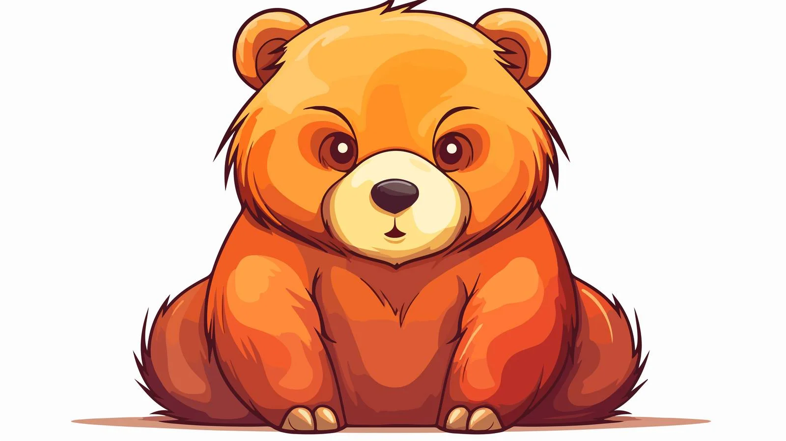 Cheeky Cartoon Bear Illustration — free download from Dotvec