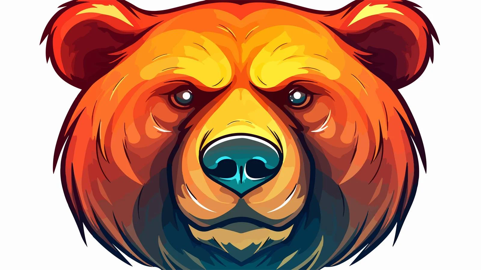 Humorous Cartoon Bear Illustration — free download from Dotvec