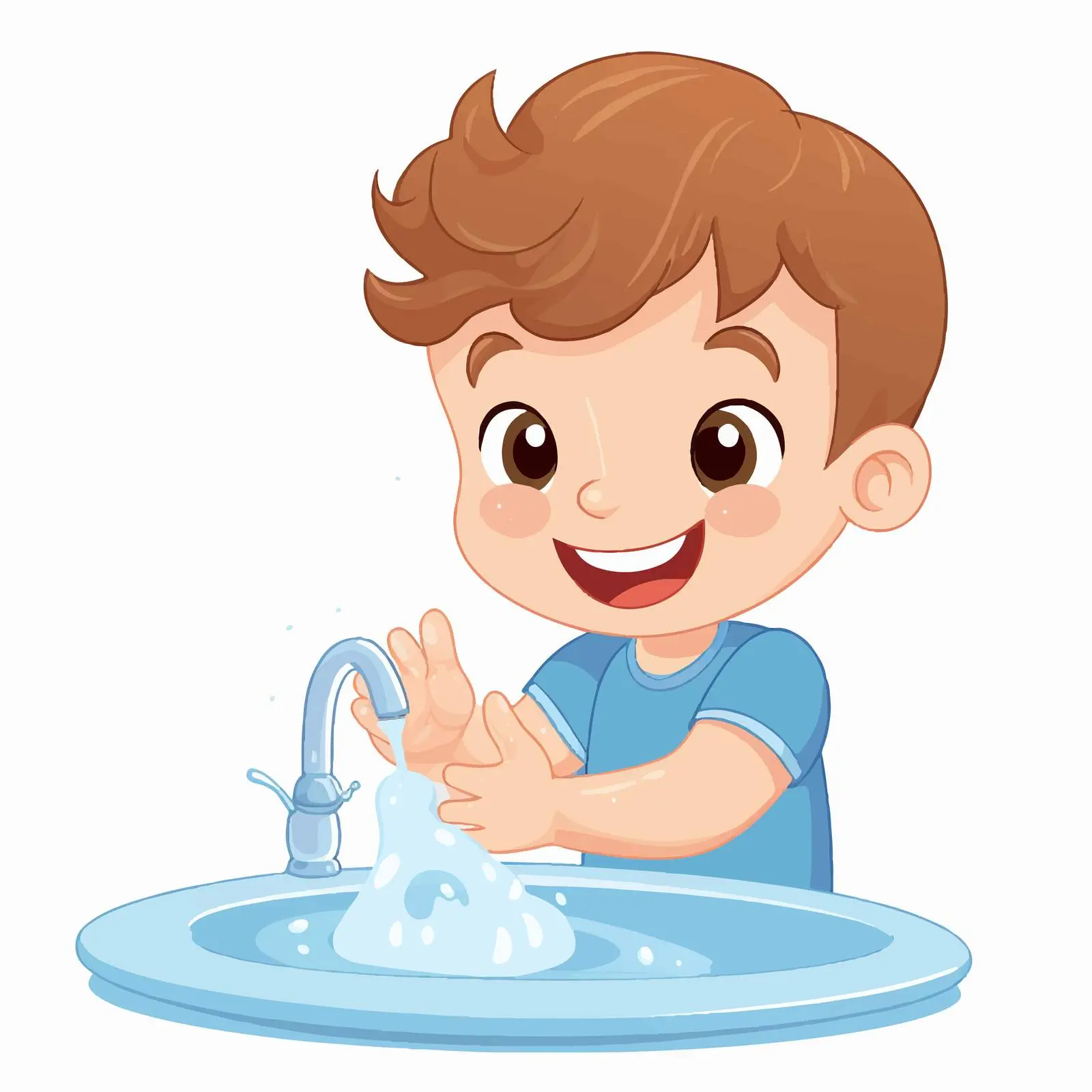 Child Washing Hands Poster Vector Design — free download from Dotvec