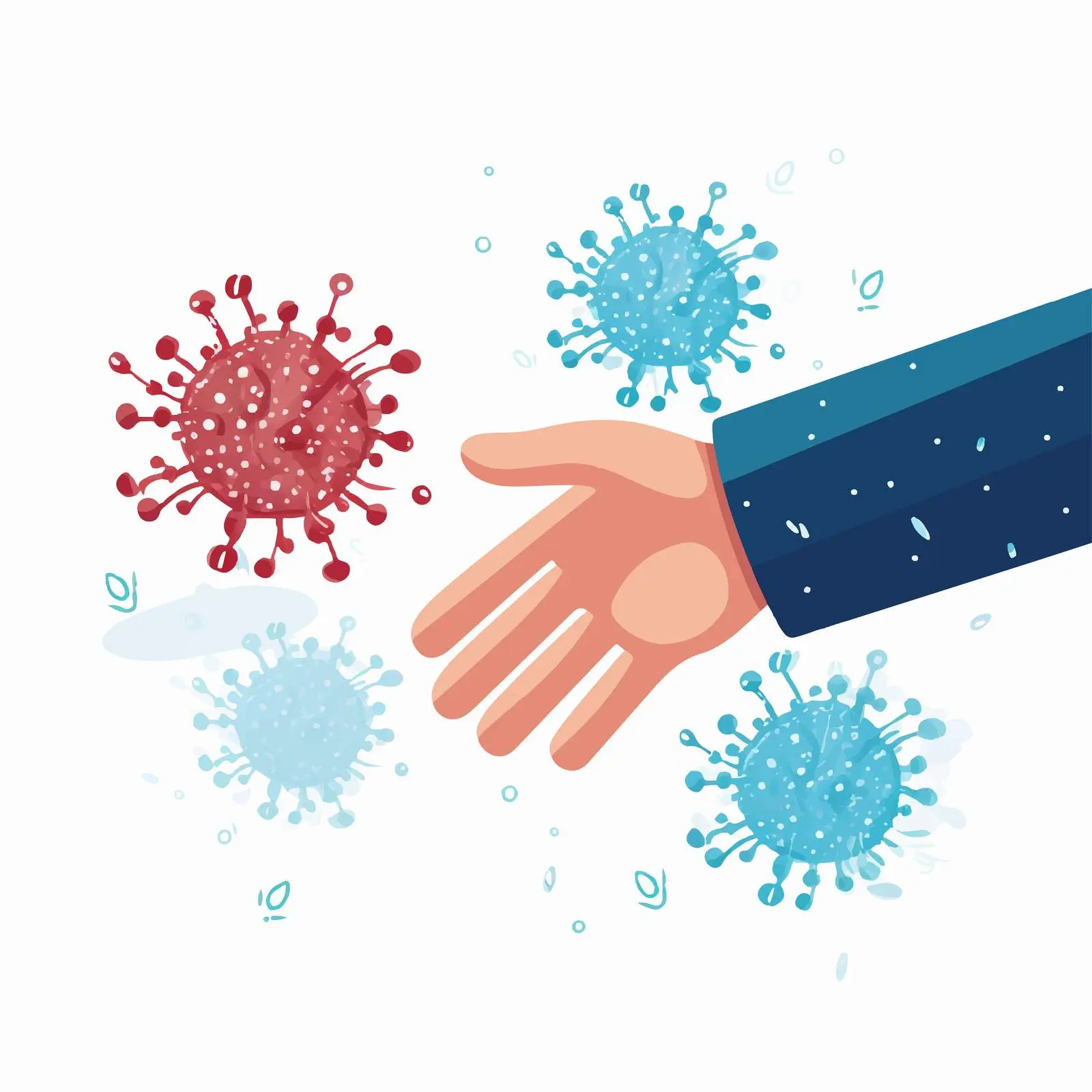 Wash Your Hands Virus Awareness Font Design — free download from Dotvec