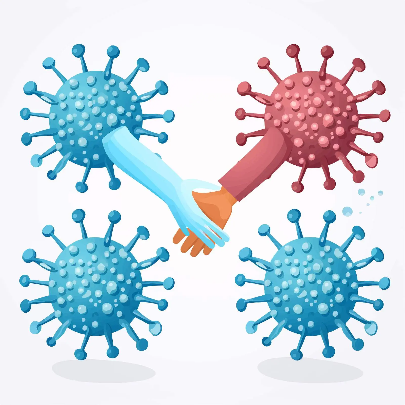Handwashing Awareness Graphic with Virus Prevention – free virus awareness image from Dotvec
