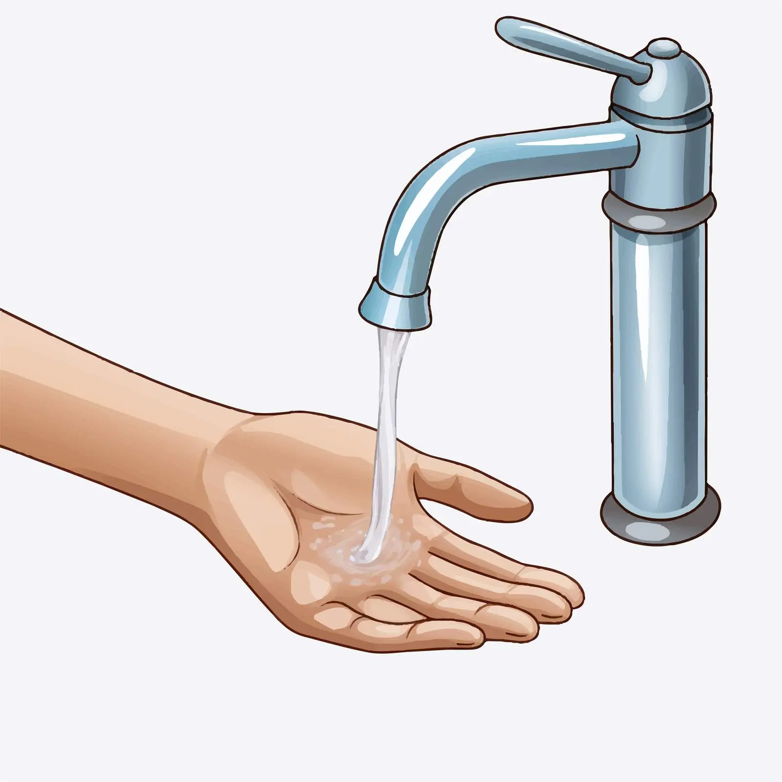 Hand Washing Reminder Font Design Vector – free family health image from Dotvec