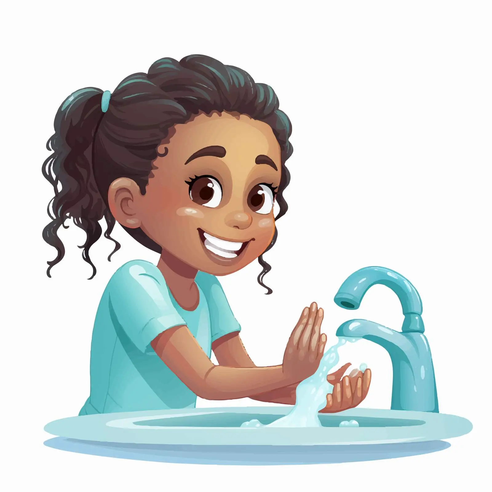 Wash Your Hands Stop Coronavirus Banner with Girl – free stay safe image from Dotvec