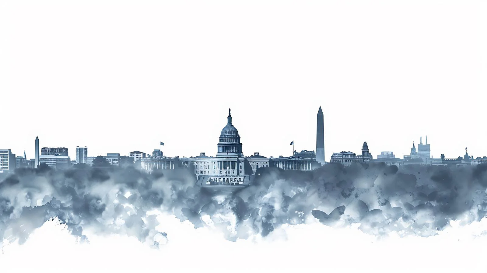 Dramatic Washington DC Skyline Amid Storm — free download from Dotvec