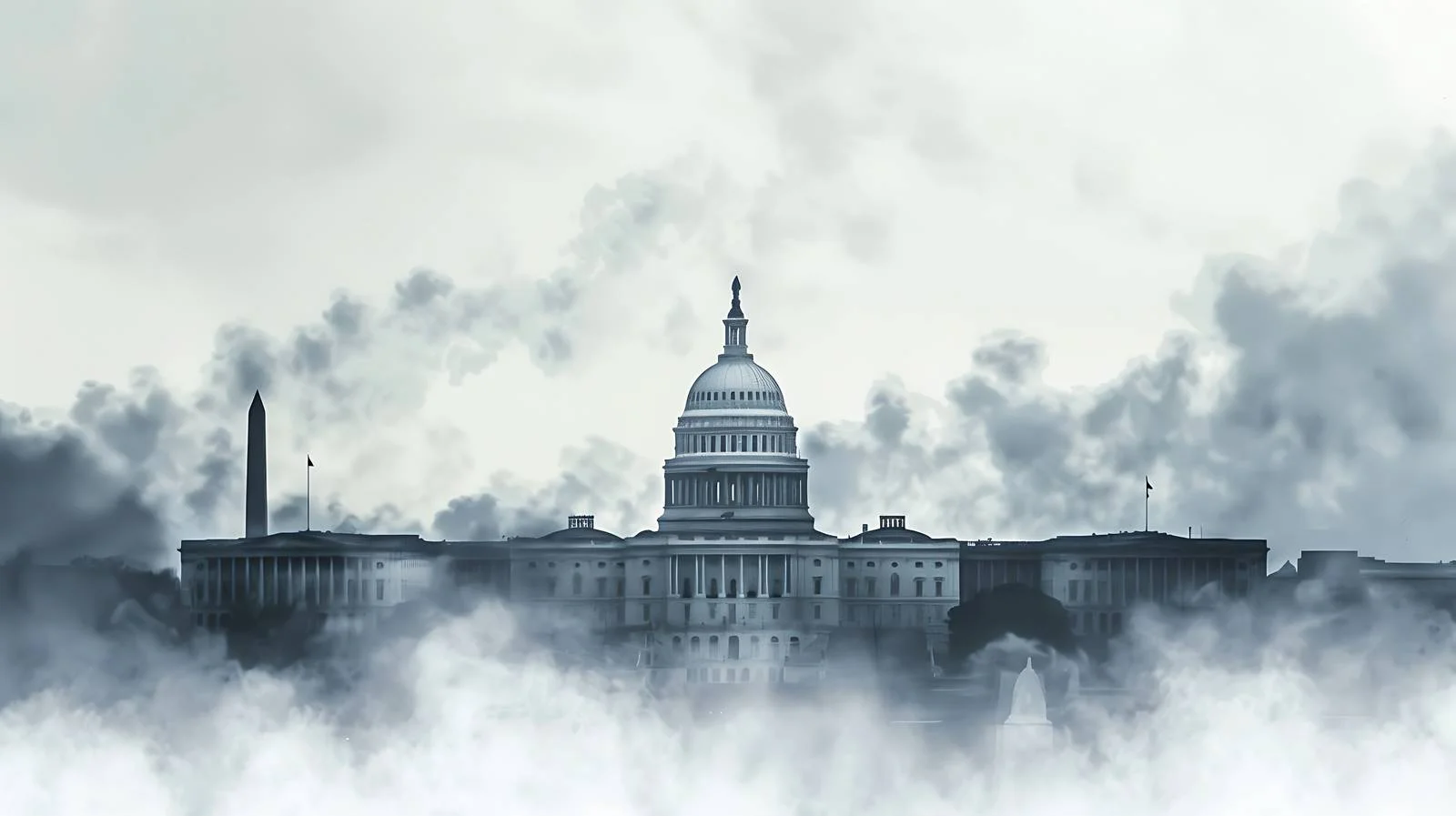 Dramatic Washington DC Skyline Amid Stormy Weather – free offices image from Dotvec