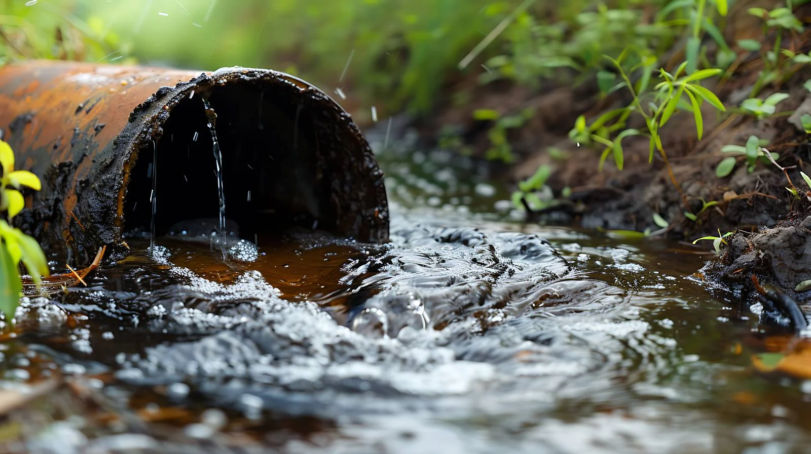Oil Industry Waste Flows in Storm Drain — free download from Dotvec
