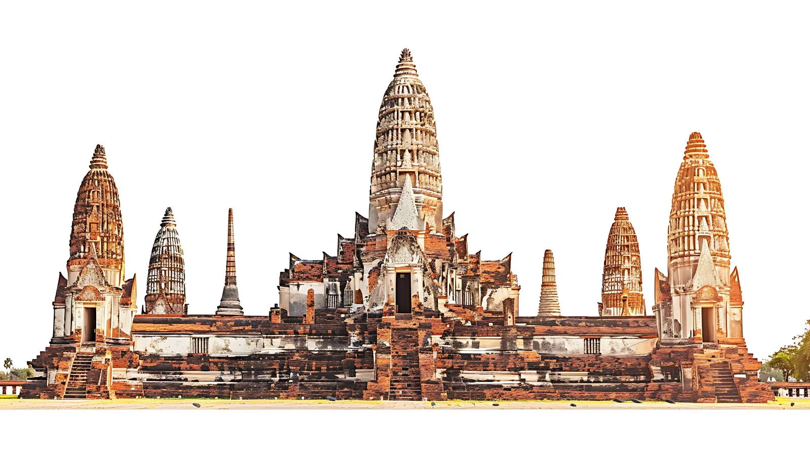Wat Chaiwatthanaram Temple in Ayutthaya — free download from Dotvec