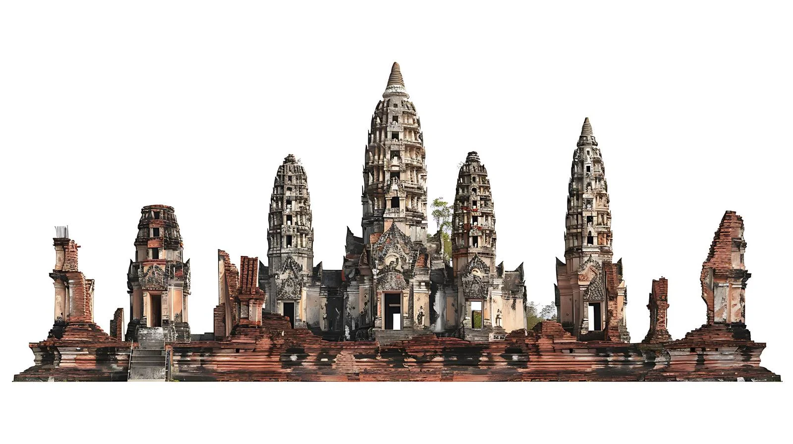 Historic Ayutthaya Temple Wat Phra Ram — free download from Dotvec