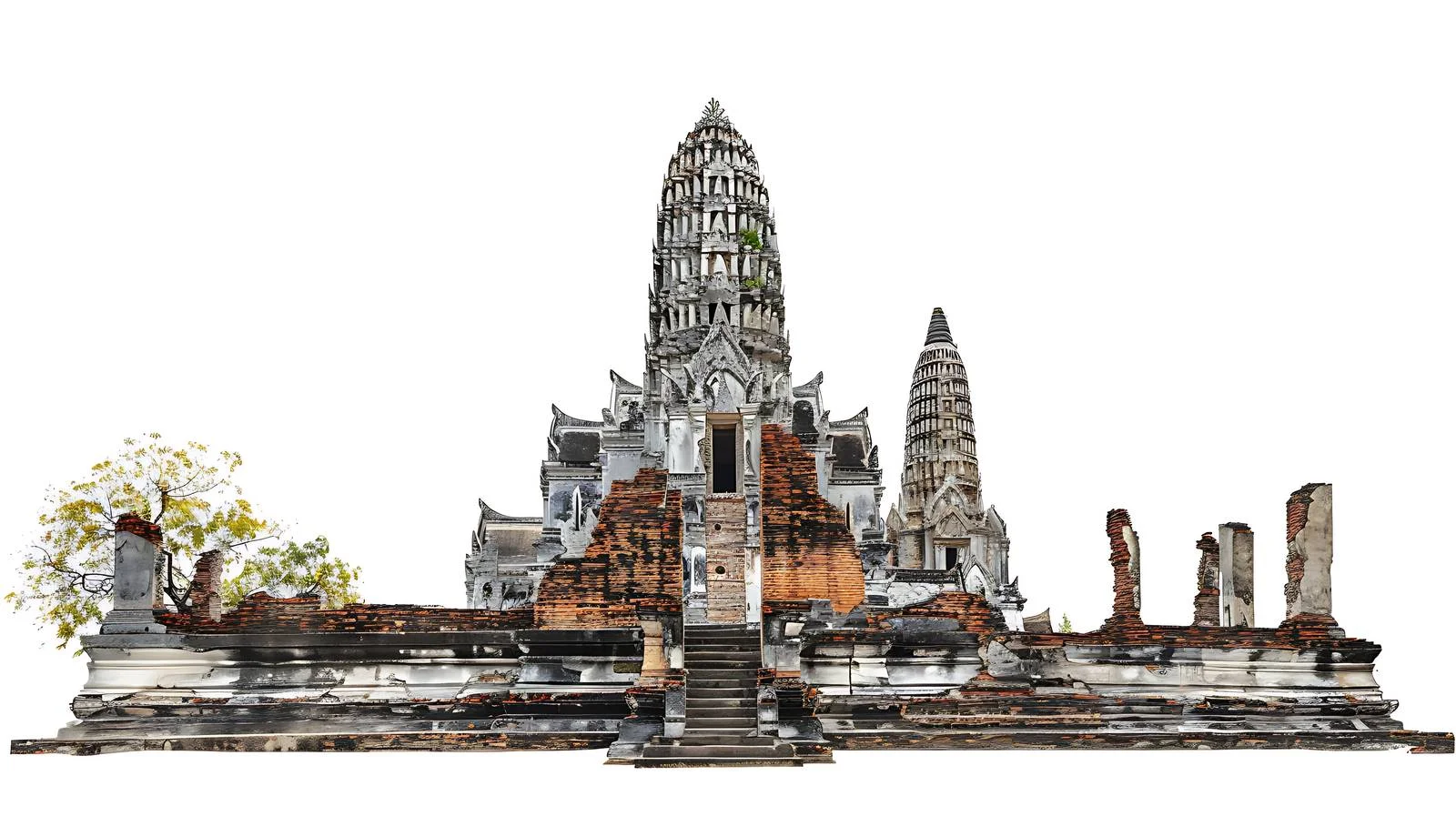 Wat Phra Ram Temple Ayutthaya Landmark — free download from Dotvec