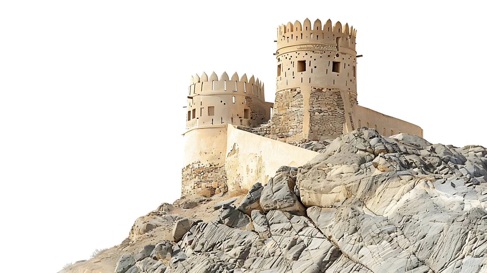 Ayjah Castle Sur Oman Tower Isolation — free download from Dotvec