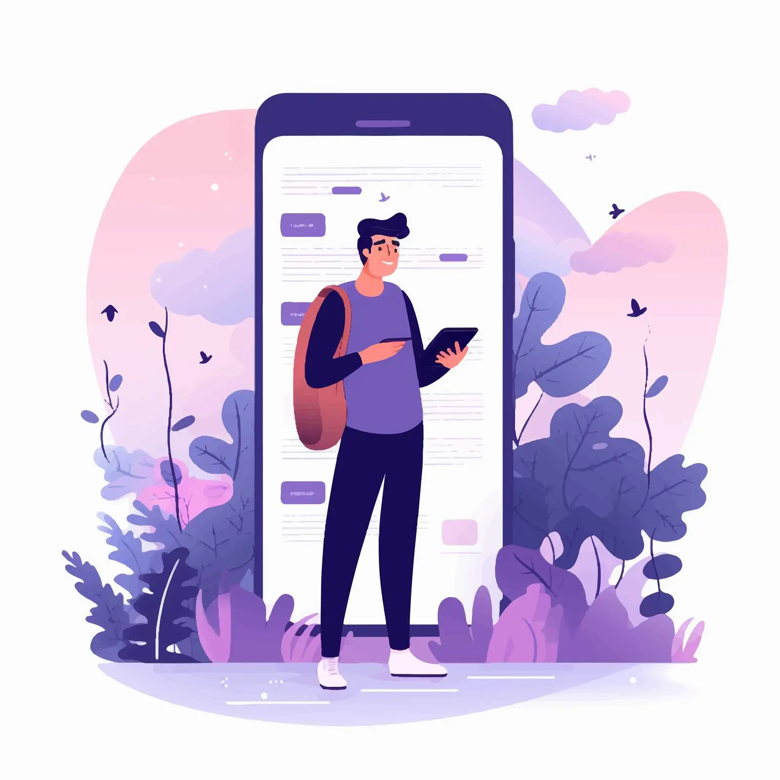 Social Media Network Stories on Mobile Phone — free download from Dotvec