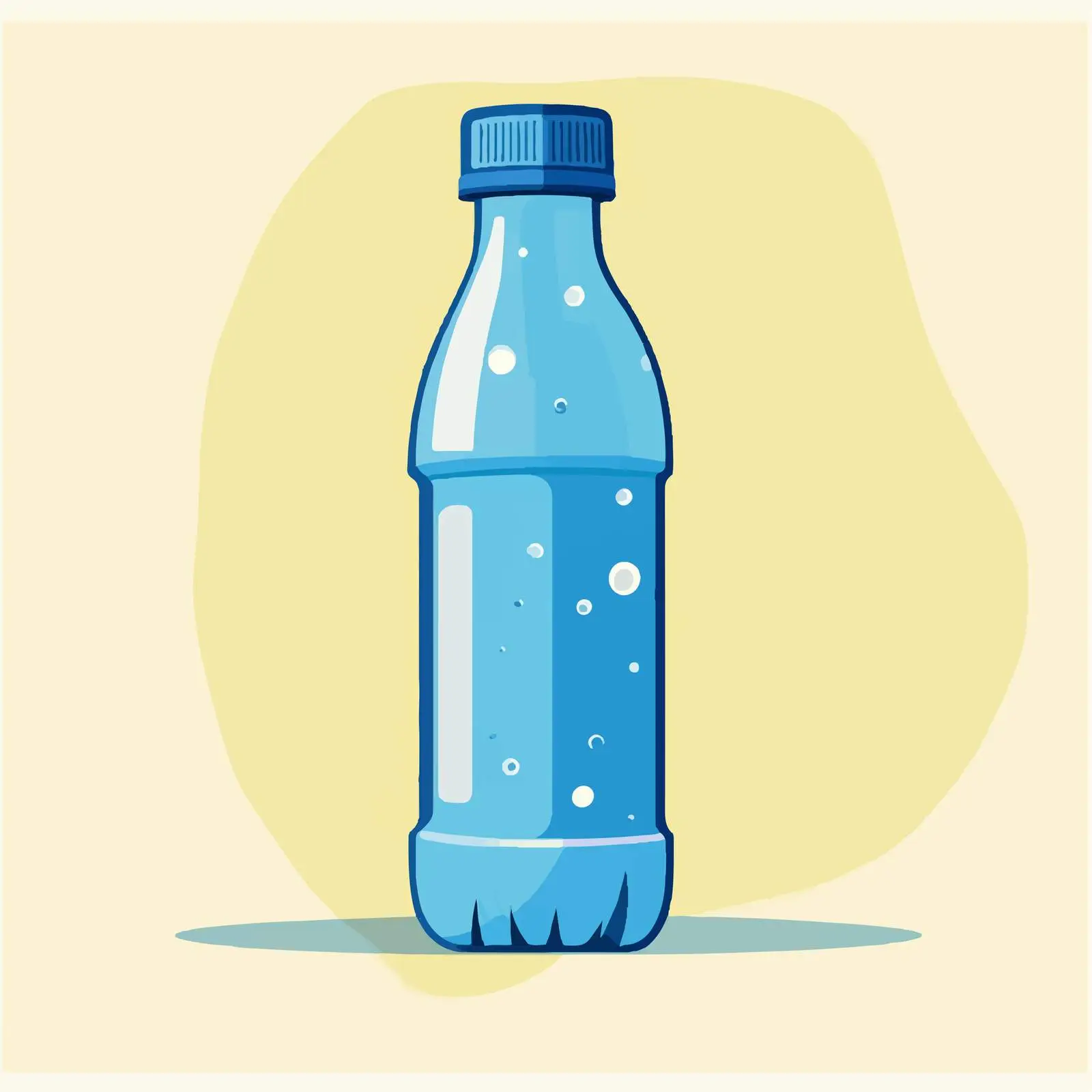 Flat Vector Illustration of Water Bottle — free download from Dotvec