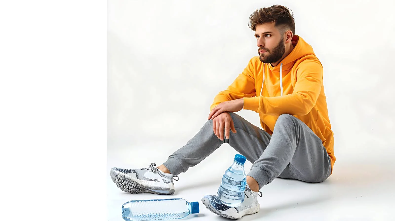 Sporty Man with Water Bottle — free download from Dotvec
